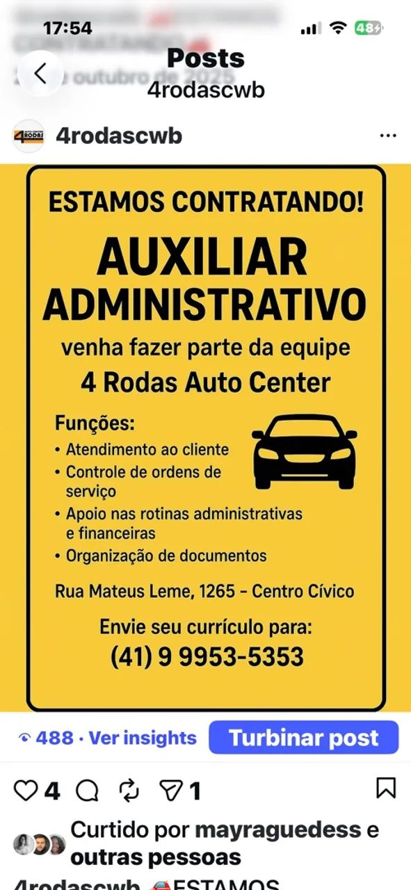 Vaga de emprego
