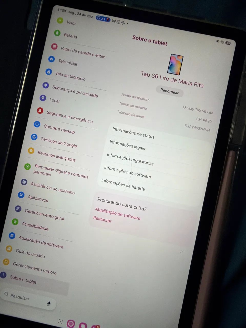 Tablet Samsung Tab S6 lite 64GB e 4GB ram - Foto 3