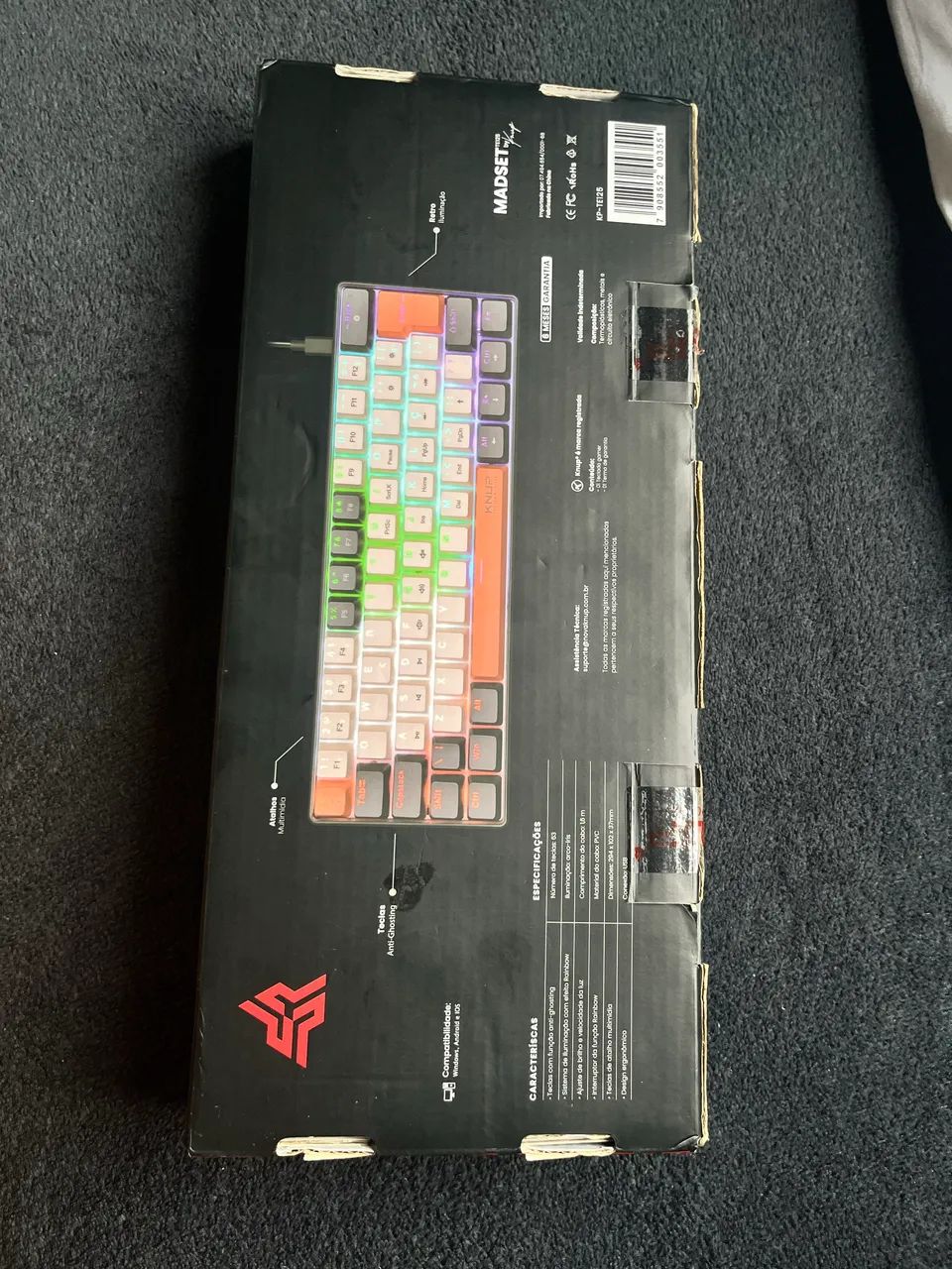 Teclado mecânico 60%, switch azul - Foto 4