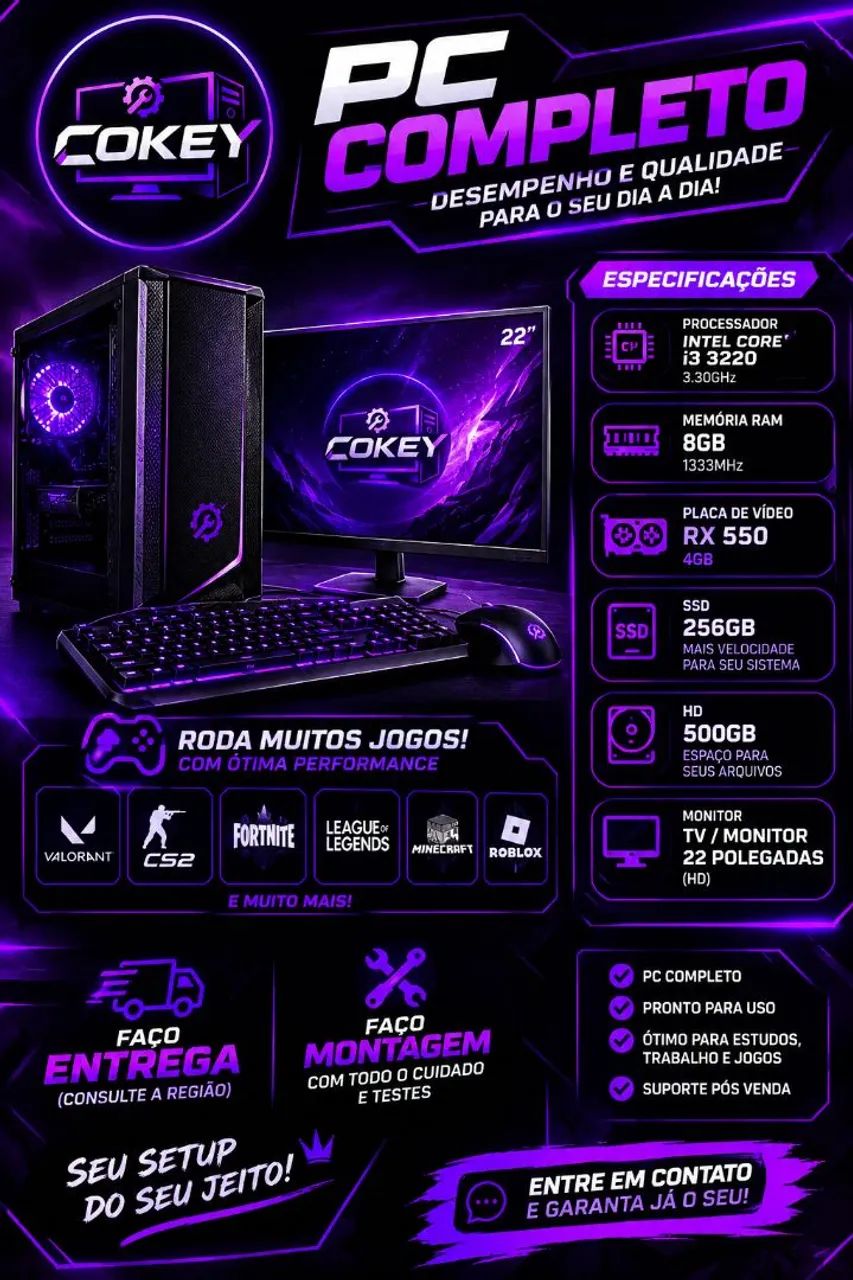 PC GAMER COMPLETO - PRONTO PARA USAR!  - Foto 4