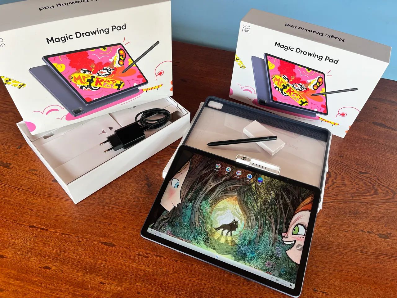 XP-Pen Magic Drawing Pad 【2025年版】 Mesa de desenho XP-PEN Magic, 12,2 polegadas com tela, sem