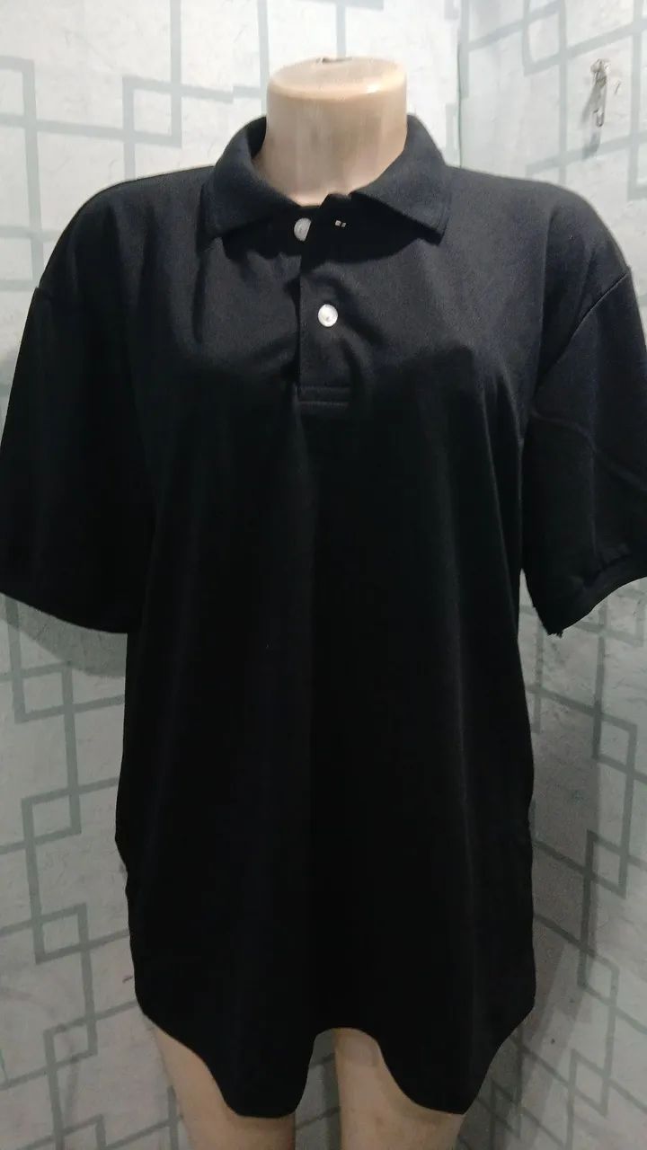 Camisa polo preta 