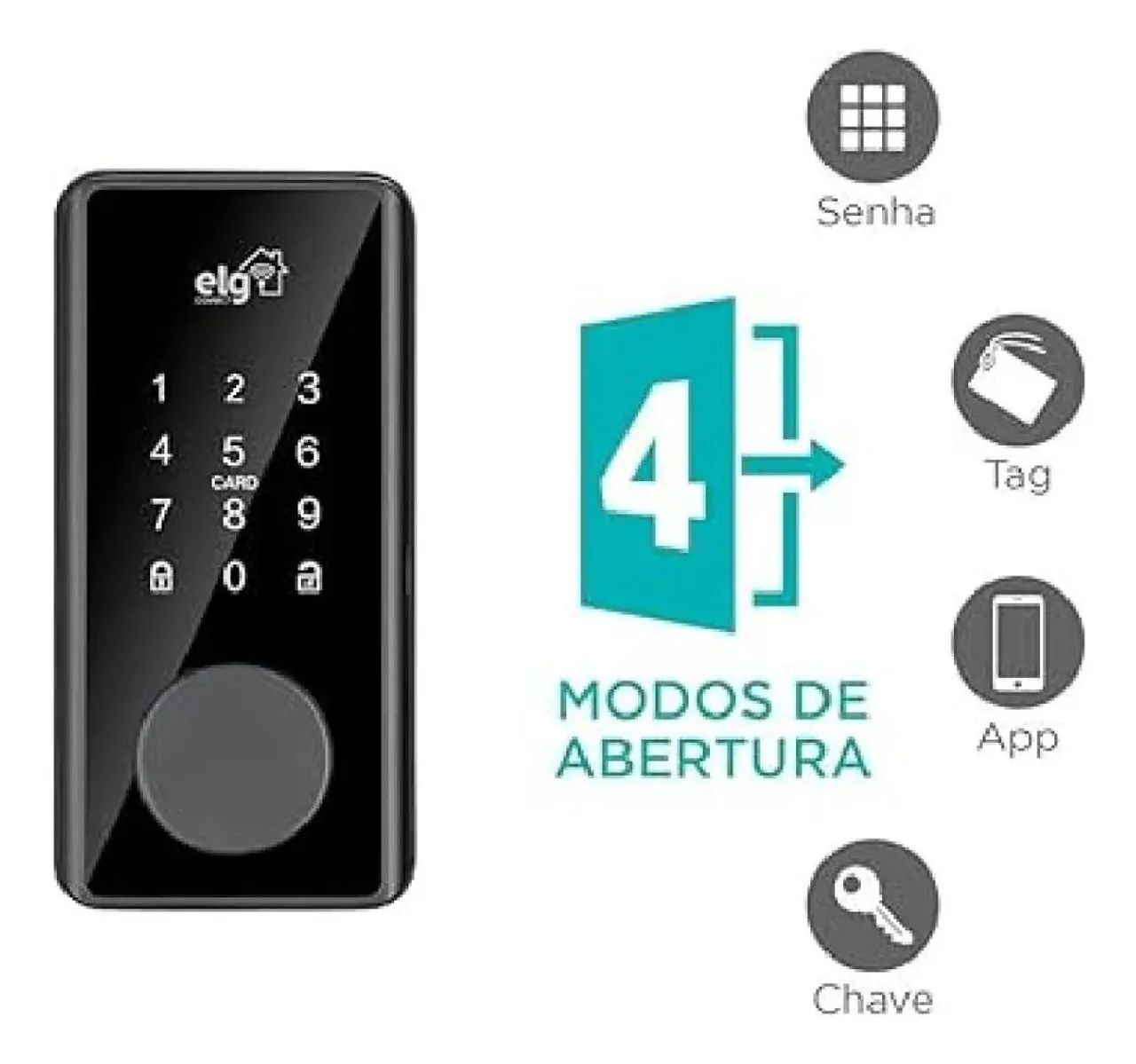 FECHADURA DIGITAL WIFI ELG SHFD701