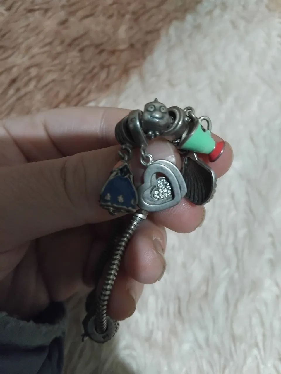 Pulseira e pigentes Prata 925 estilo pandora - Foto 3