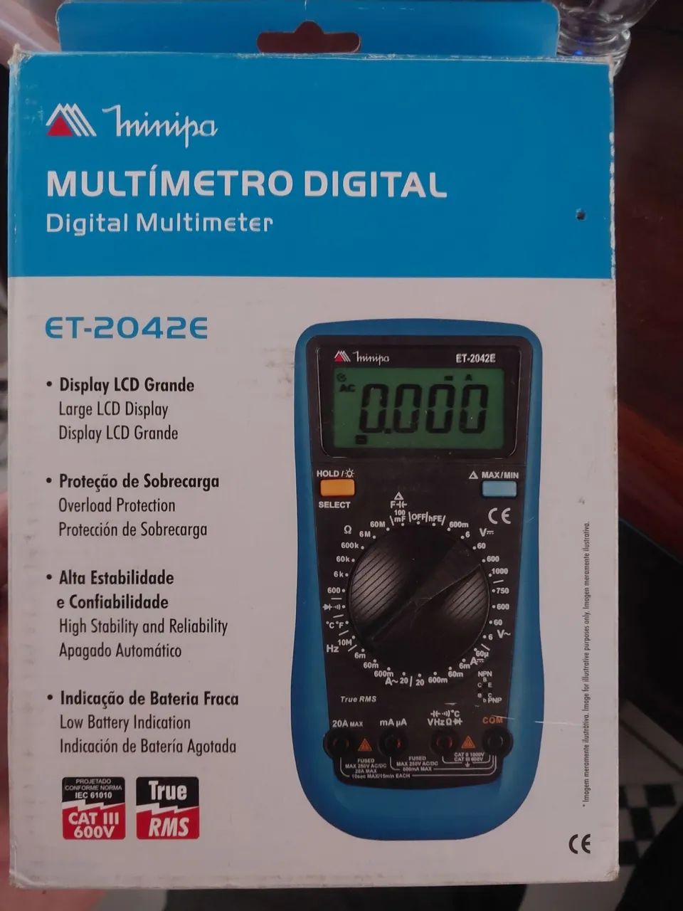 Multimetro minipa et2042e novo - Foto 2