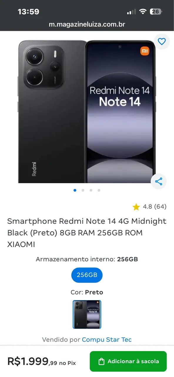 Xiaomi note 14 256gb  - Foto 2