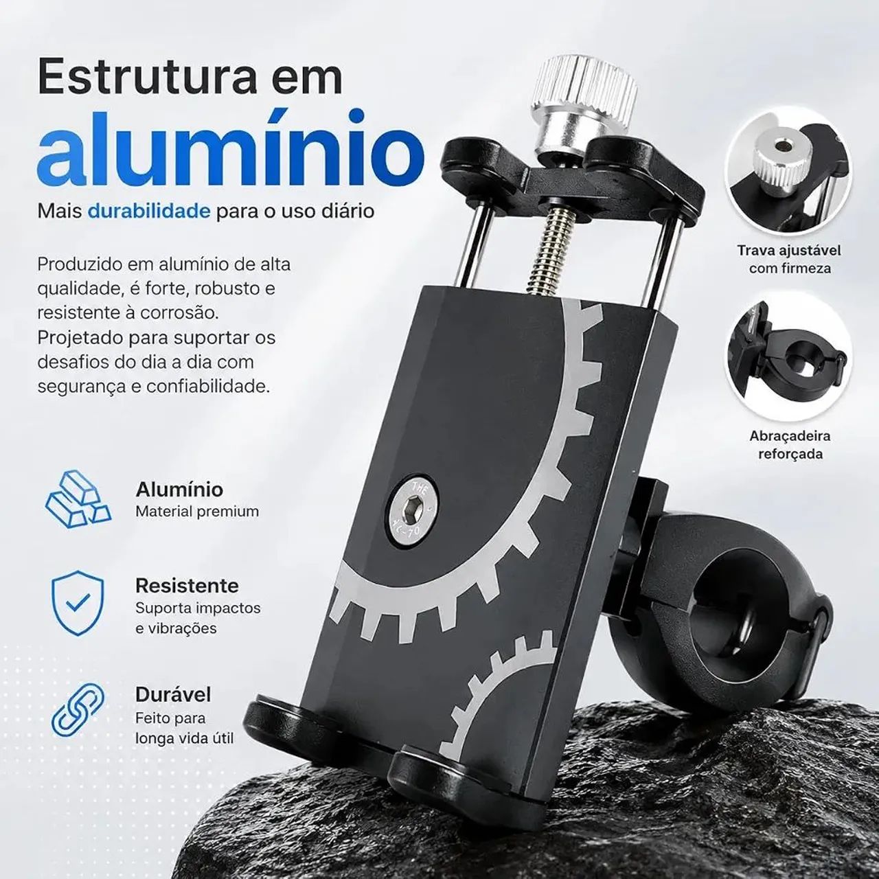 Suporte celular moto bicicleta  - Foto 4
