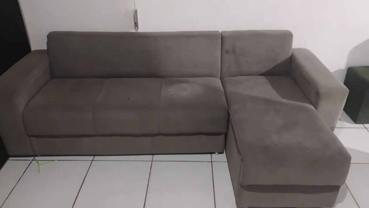Sofa em L em boas condições, 4 lugares