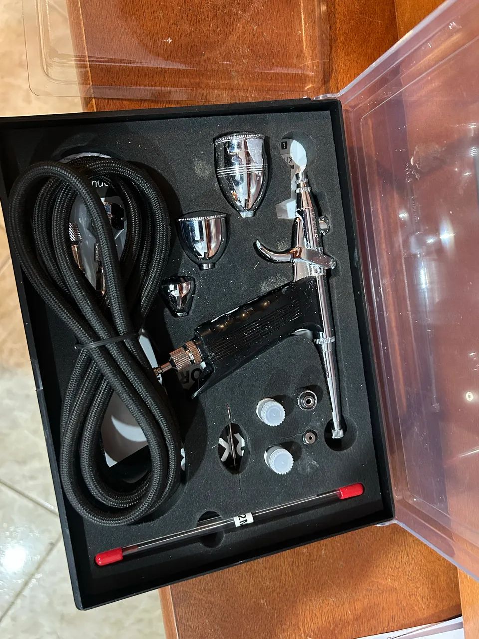 Kit de aerógrafo com gatilho e aerossol - Foto 3