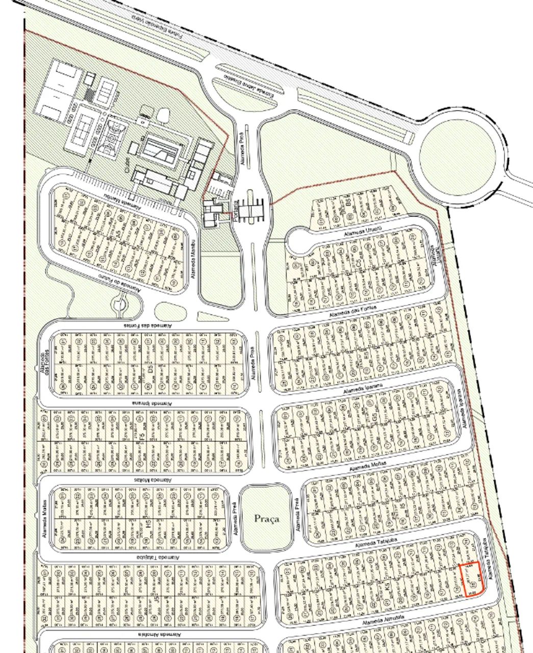 Lote Esquina - Terras 5 - 351m² - Cidade Alpha - Próximo a praça