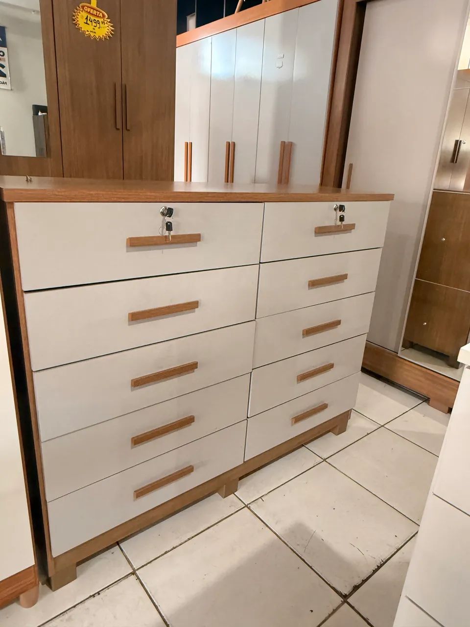 CÔMODA GRANDE 10 GAVETAS  - Foto 3