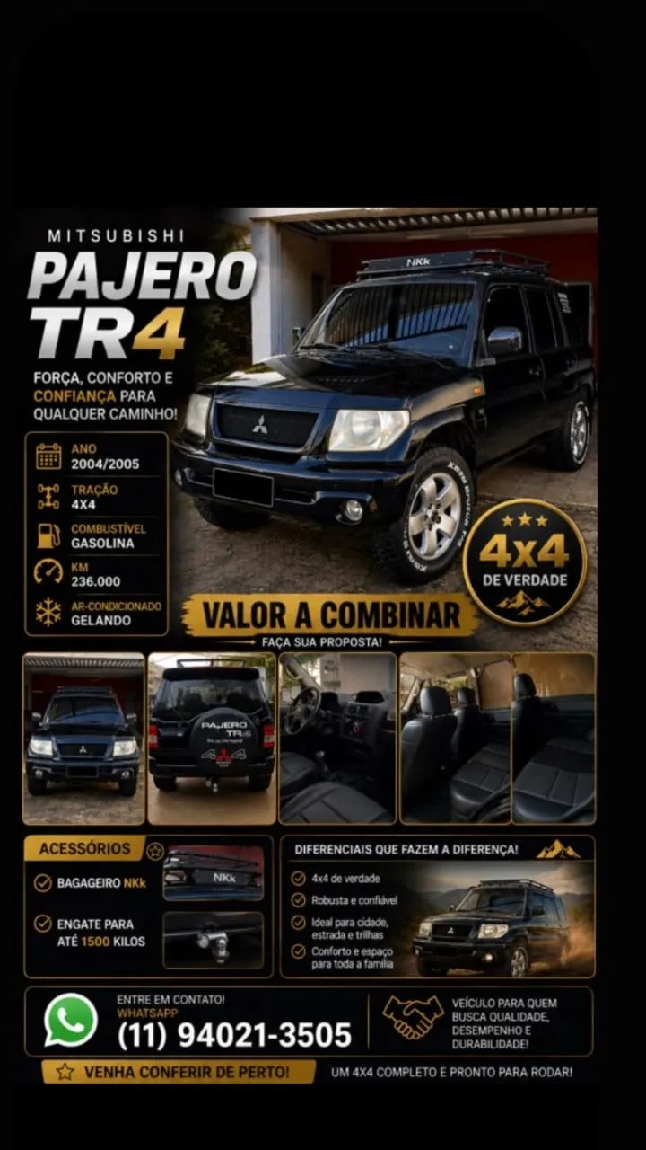 Mitsubishi Pajero TR4 2.0/ 2.0 Flex 16V 4X4 Mec. 2005