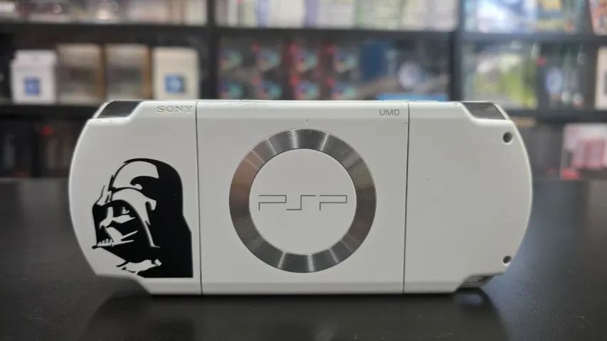 Console PSP2001 Star Wars Darth Vader - Branco +  Case + Capa (Modificado) - Foto 2