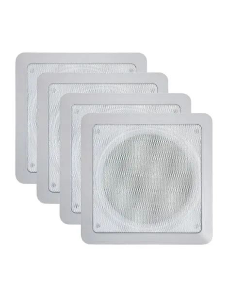 Kit 4 Caixas De Som Arandela Natts 5 Polegadas Branca