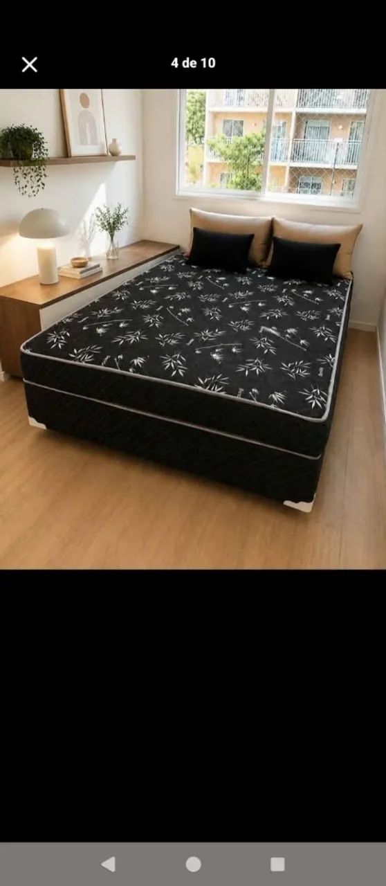 CAMA BOX COM O COLCHÃO ACOPLADO  - Foto 3