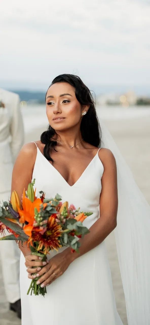 Vestido de noiva modelo sereia com calda rendada - Foto 3