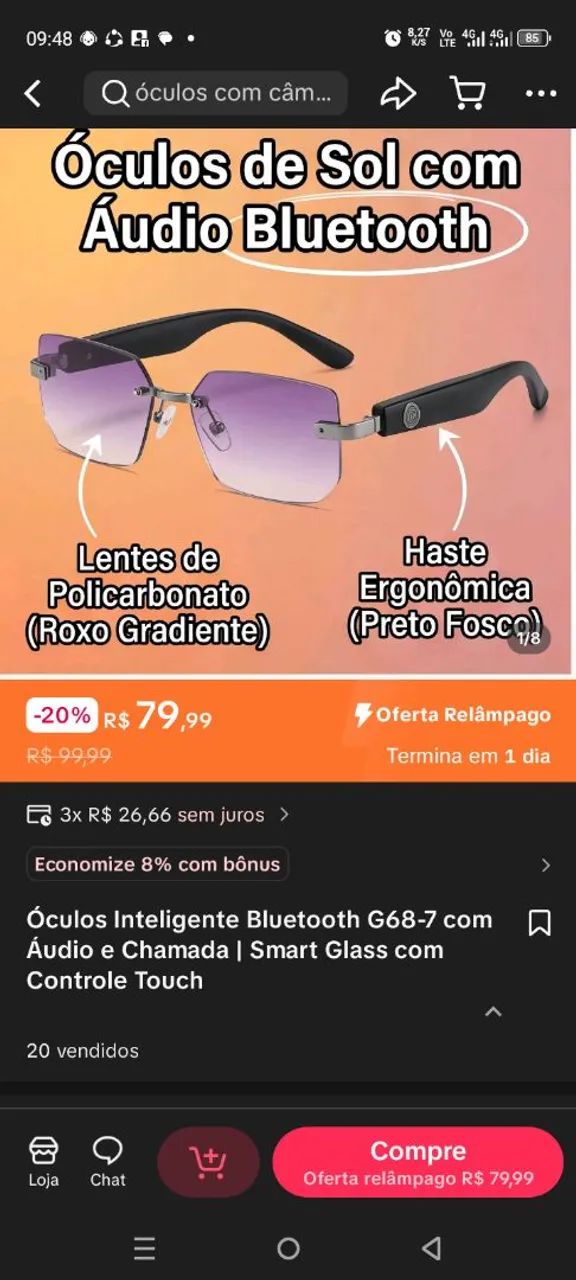 Óculos inteligente 