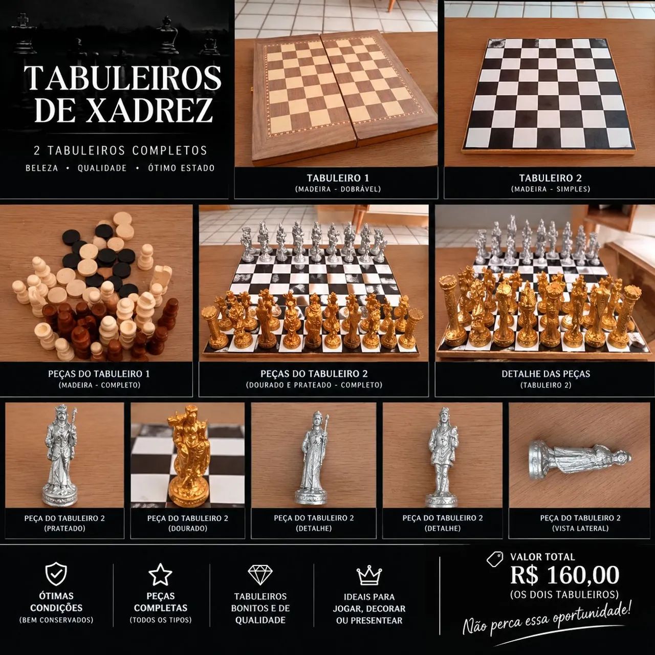 Tabuleiro Xadrez / Dama