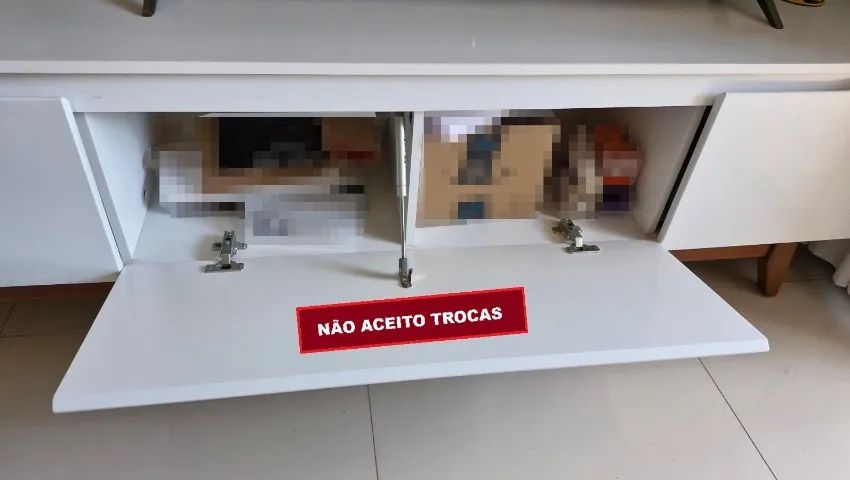 Rack Branco Para TV - 1.85m(L) x 0,54cm(A) - Foto 3