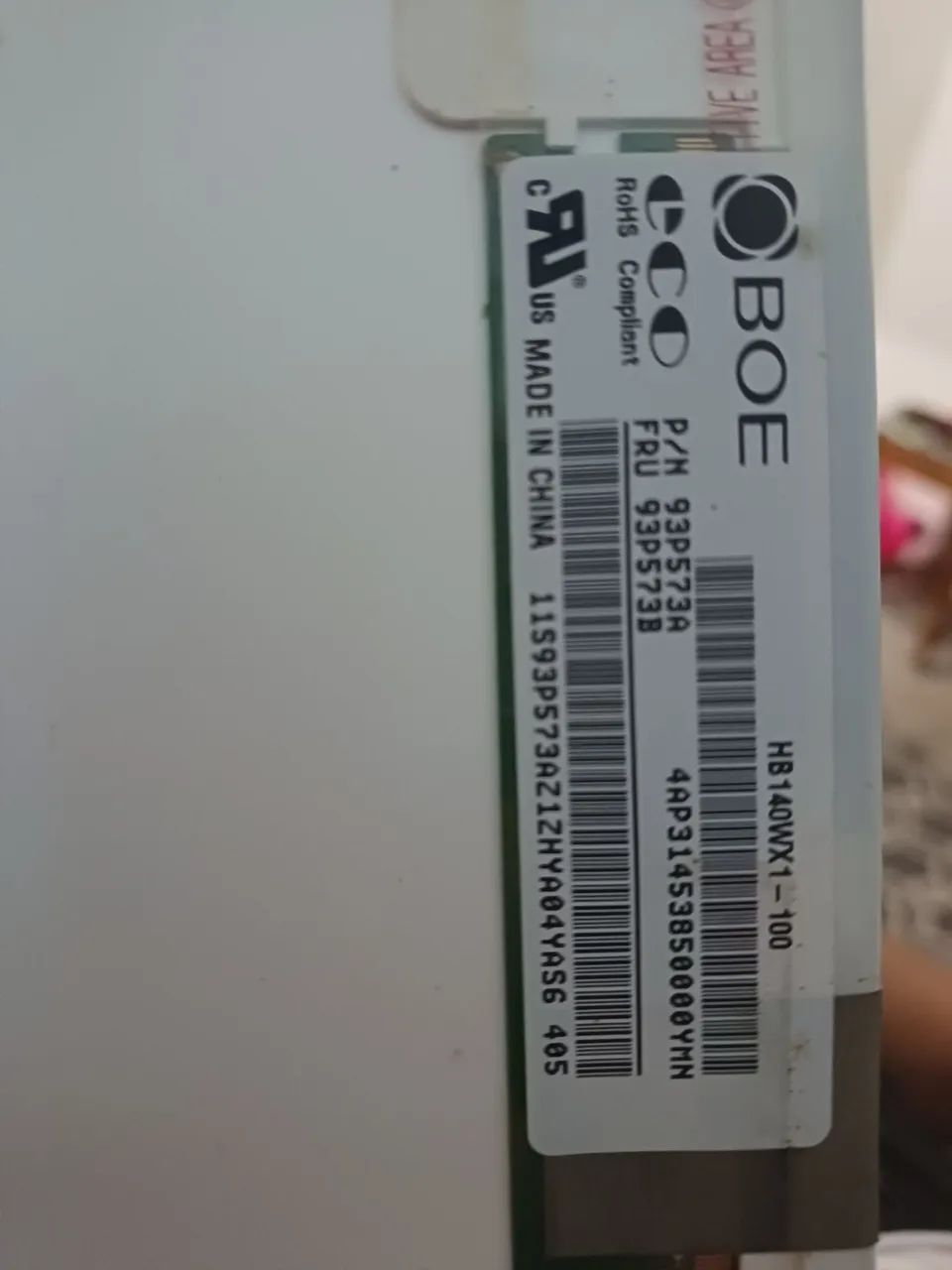 Tela De Notebook 14" Slim LED BOE (HB140WX1-100) - Barata! - Foto 4