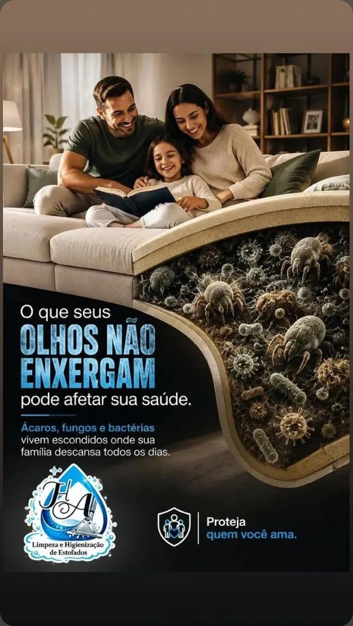Limpeza e higienização de Estofados 