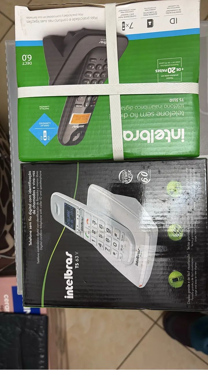DOIS TELEFONES FIXOS SEM FIO