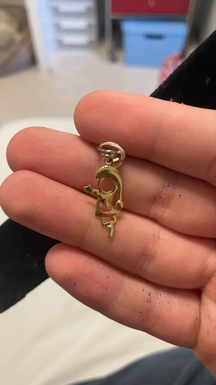 Pingente de ouro 18k criança 