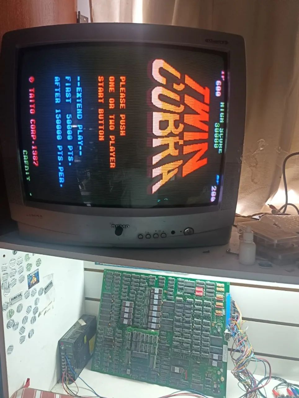 PLACA FLIPERAMA TWIN COBRA Bootleg