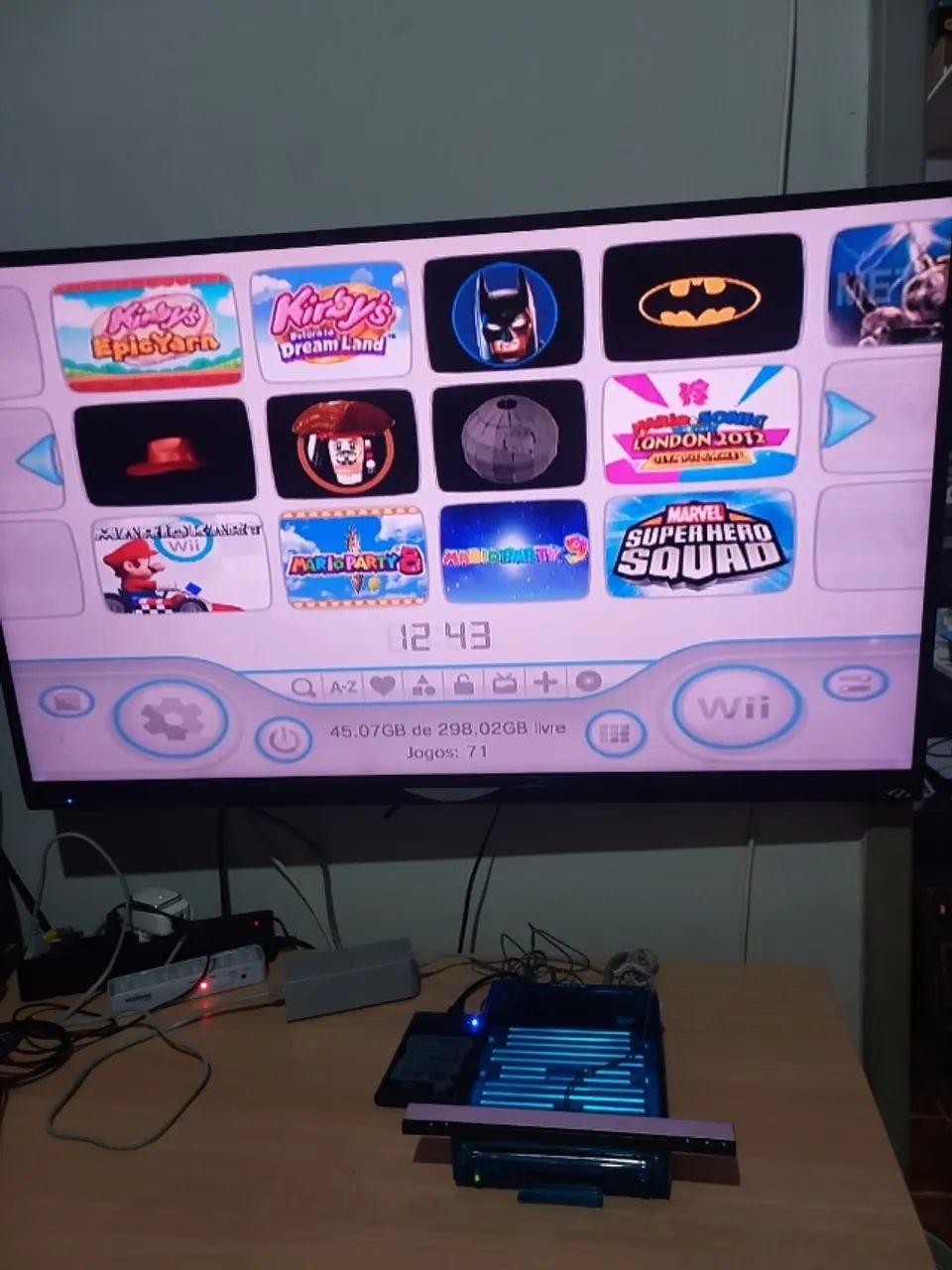 Console Wii Azul Transparente + Hd Com Jogos - Foto 4