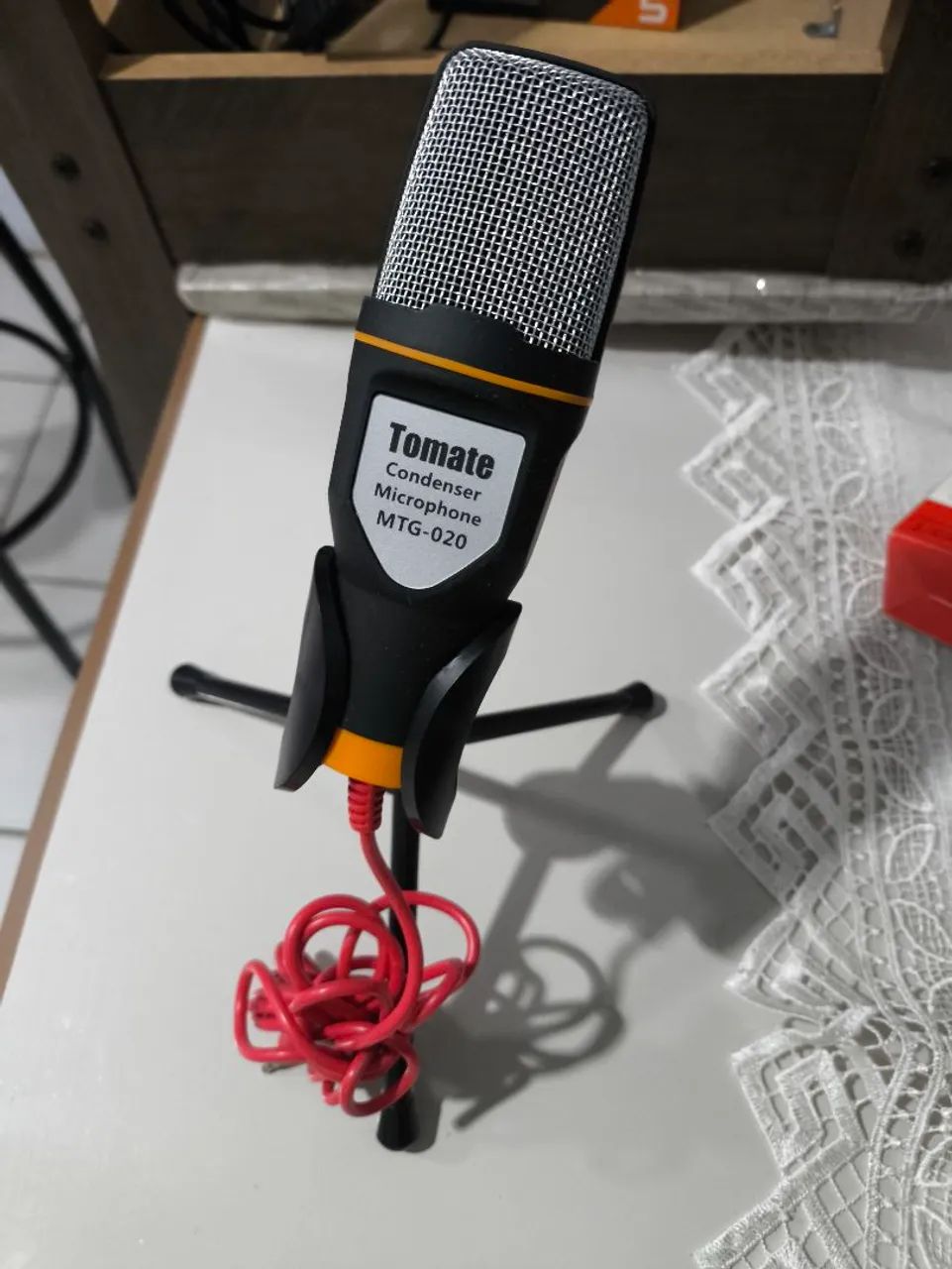 Microfone condensador com fio 