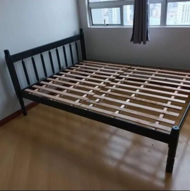 CAMA DE CASAL MADEIRA MACIÇA - Foto 3