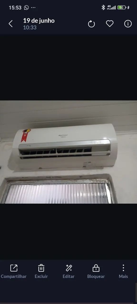 Ar condicionado 9000btus midea