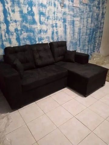 Sofá Novo! 3 Lugares! Madeira Eucalipto! - Foto 2