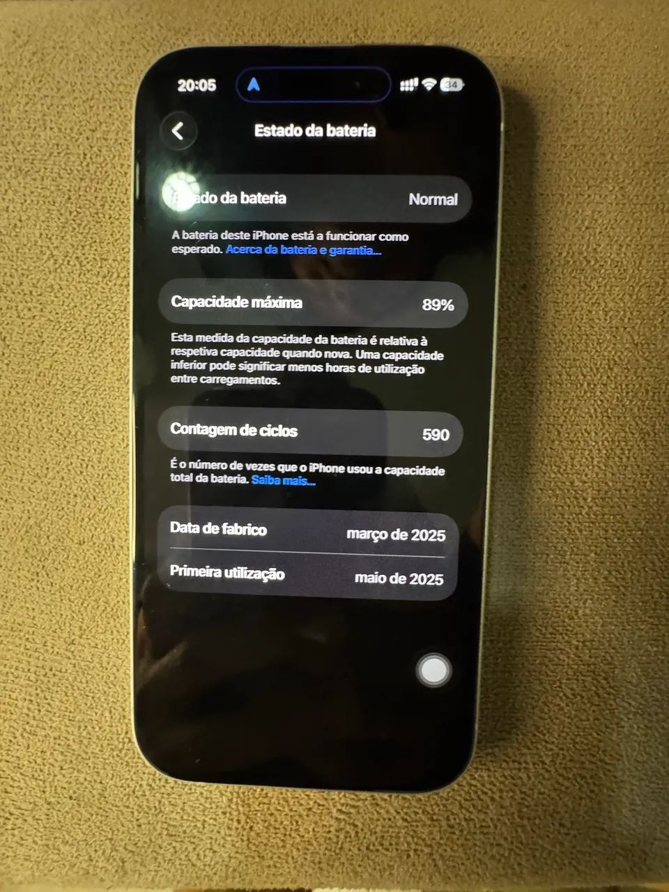 Iphone 15 azul sem marcas - Foto 3