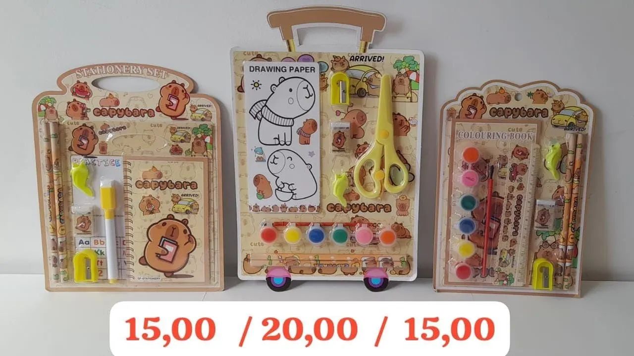 KIT ESCOLAR CAPIVARA