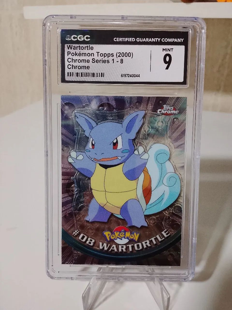 Pokémon Wartortle Chrome Topps 2000 CGC 9 Original
