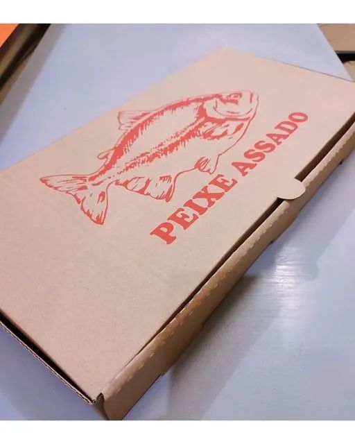 Caixa para Peixe Assado - pacote com 10