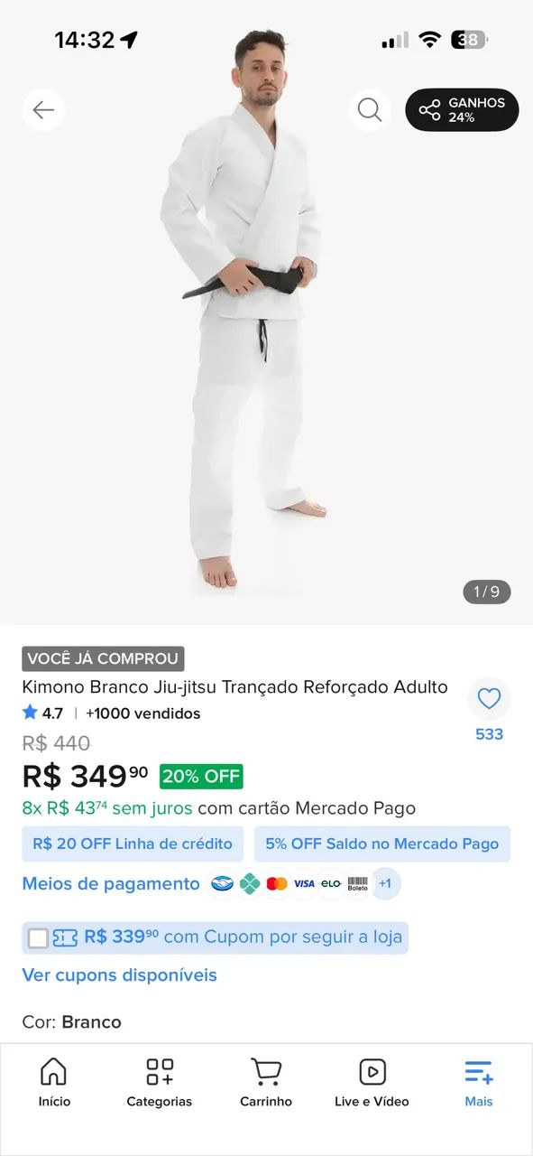 Kimono trançado A2 branco 