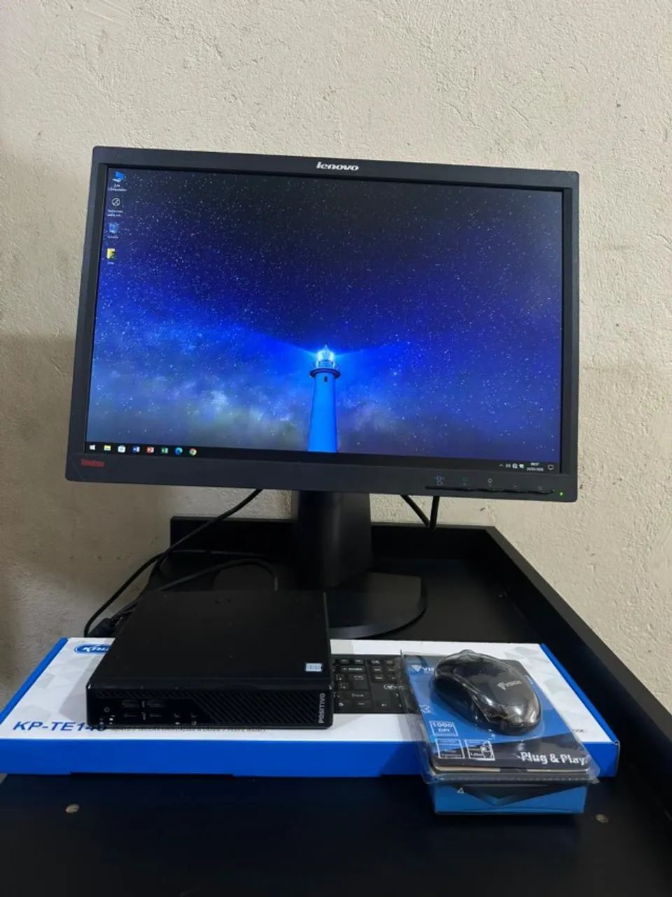Monitor Lenovo ThinkCentre 22" Widescreen - Excelente p/ Home Office, PC e Câmeras - Foto 4