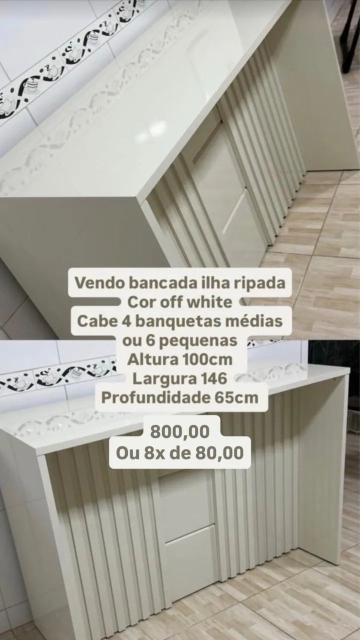 Bancada gourmet off white 