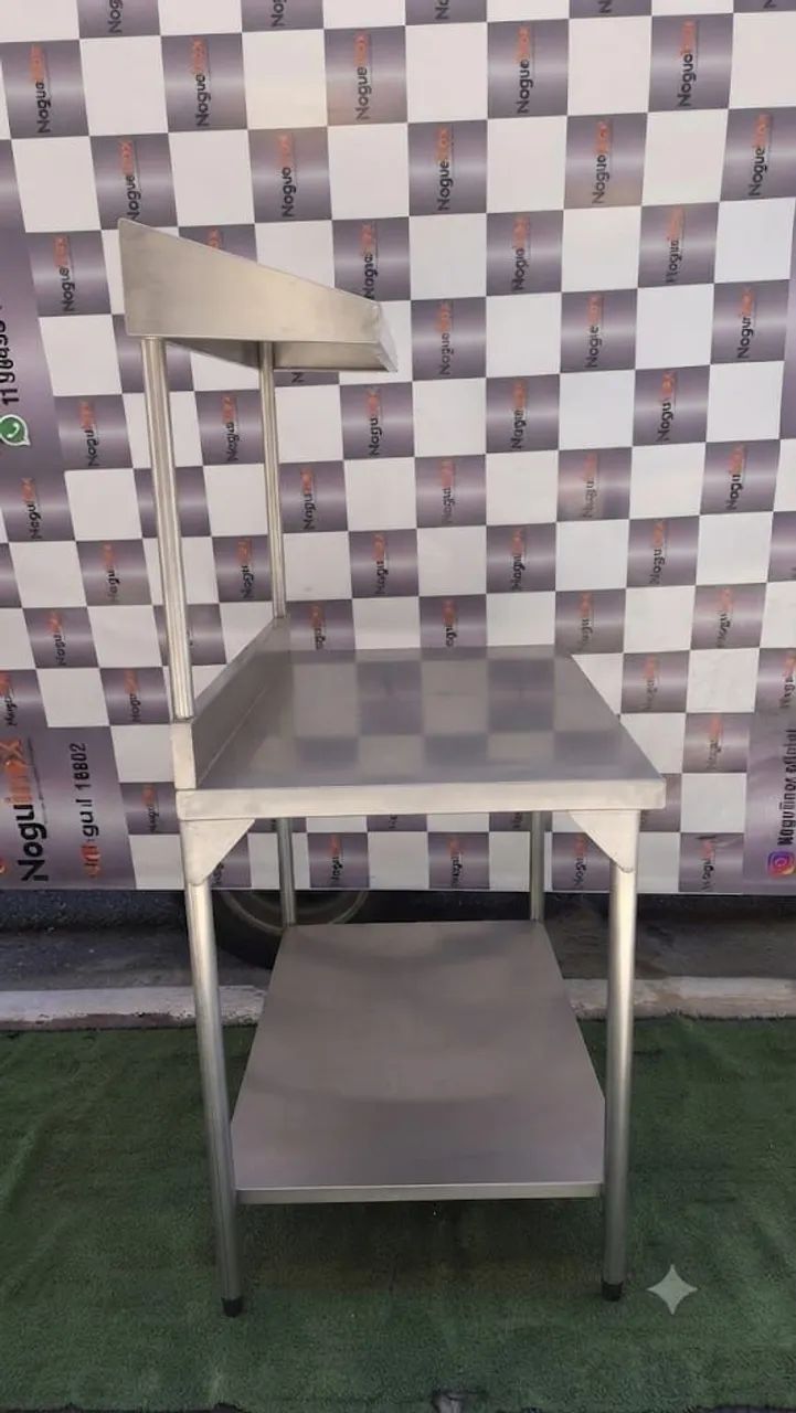 Mesa Inox bancada industrial prateleira  - Foto 3