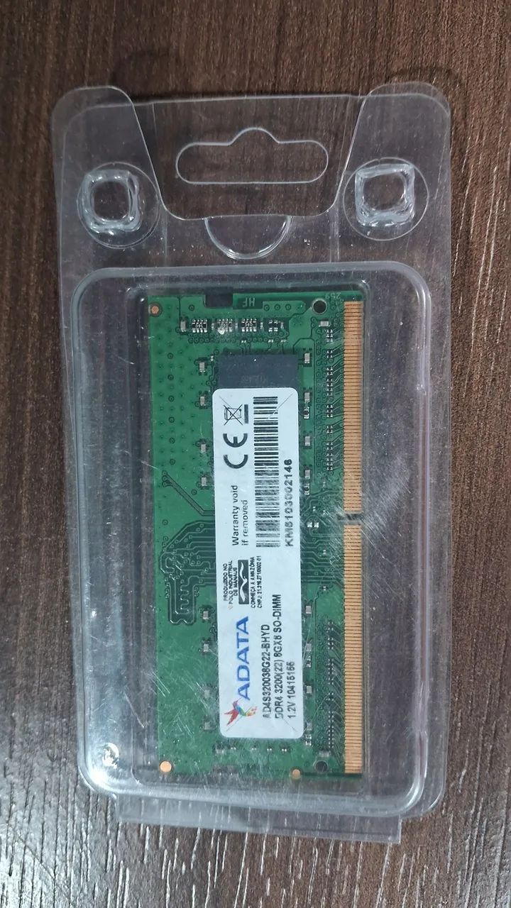 Memoria nova ddr4 8gb