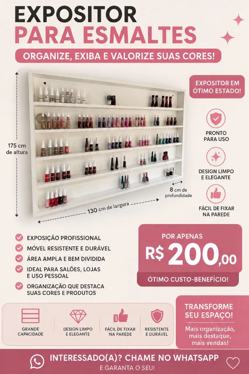 Expositor branco