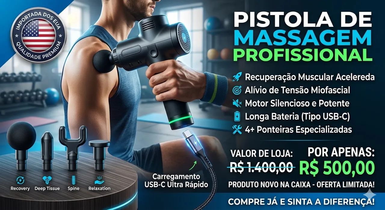 Pistola de massagem 