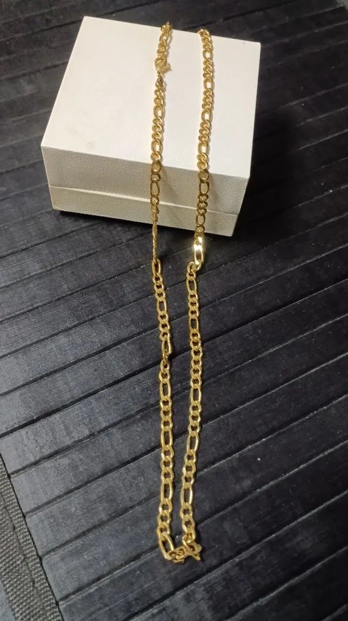 Corrente banhada a ouro 60cm