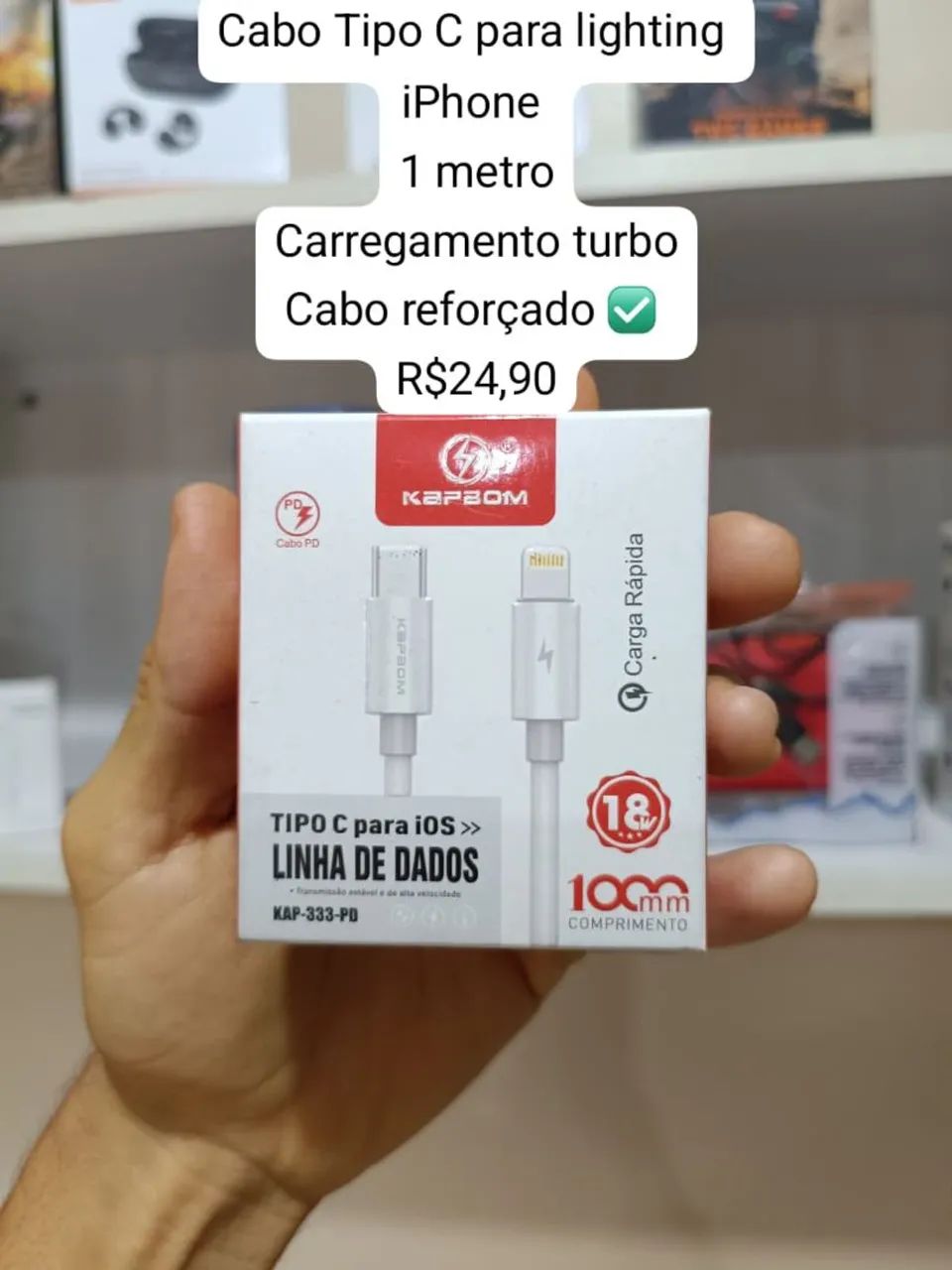 Cabo Turbo Tipo C Para iPhone ( Trabalhamos Com Entregas ) 