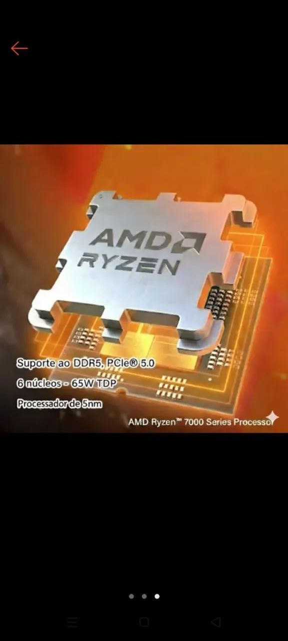 Ryzen 5 7500F + Cooler Darkflash Z4 + Pasta Térmica de Brinde - Foto 2