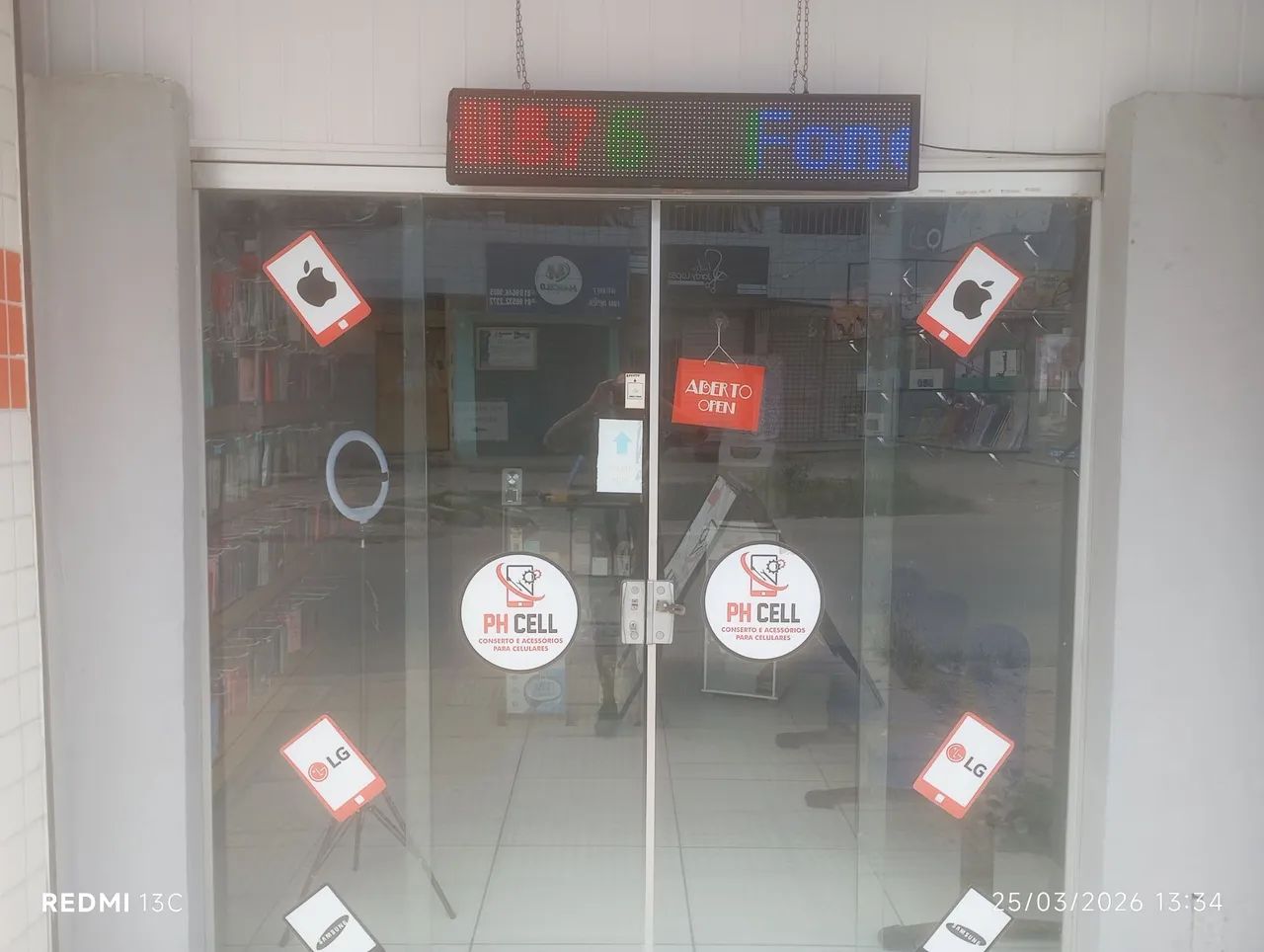 Porta de vidro 4 folhas 