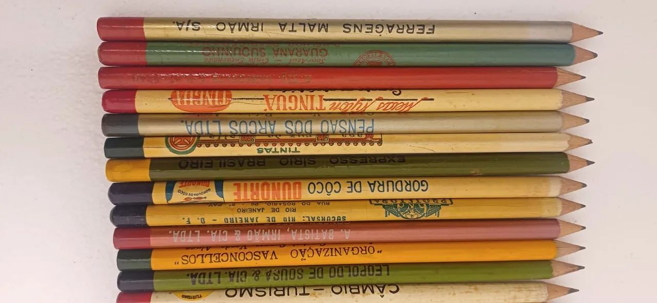 LOTE DE 20 LÁPIS ANTIGOS DE PROPAGADAS DIVERSAS - Foto 3