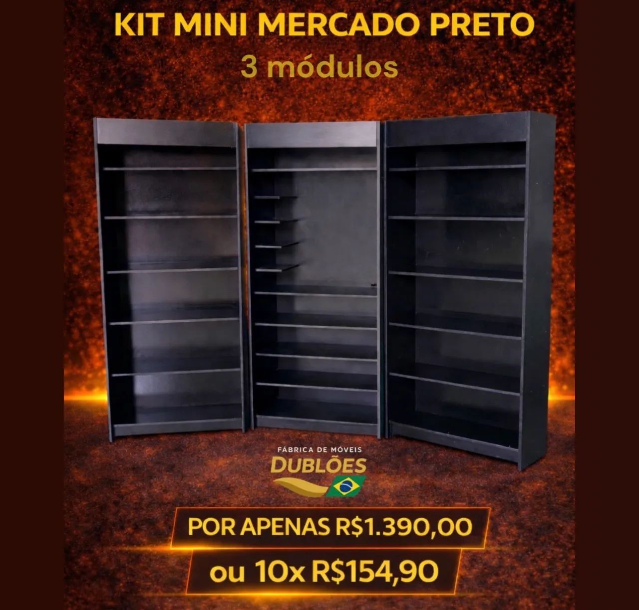  Gôndola. Prateleira Mini mercado 
